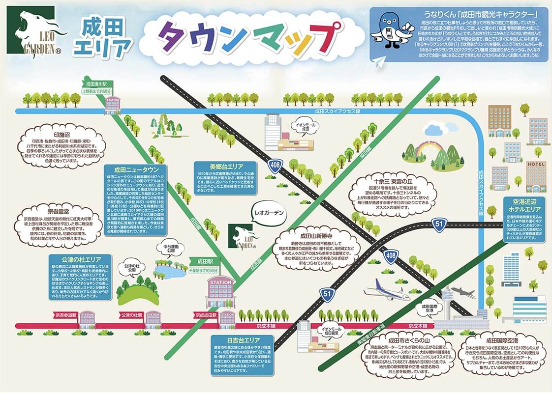 成田エリアタウンマップ