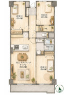 細部まで考えられた設計により、穏やかで明るい雰囲気が全体を包み込む快適な居住空間となります

