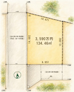 ゆとりある敷地に思い描く理想の暮らし、心地よい住まいを叶える静かな環境。