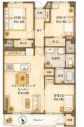 整った間取りは、住まう人のライフスタイルに寄り添い、落ち着いた毎日を叶える空間となります
